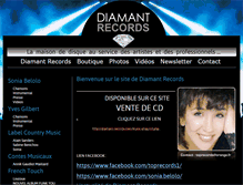Tablet Screenshot of diamant-records.com